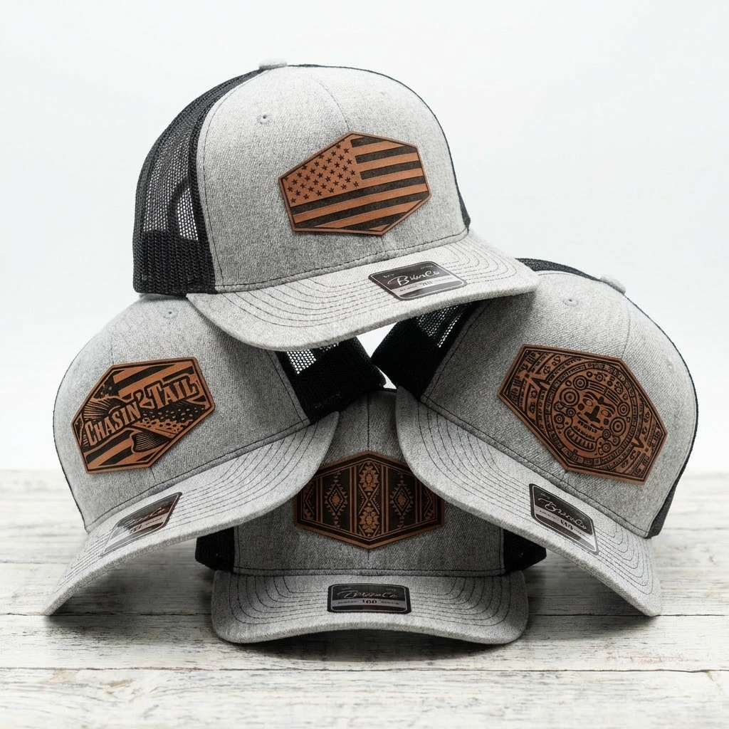 BrimCo 100 Series Classic Hat – Leatherette Patch Edition