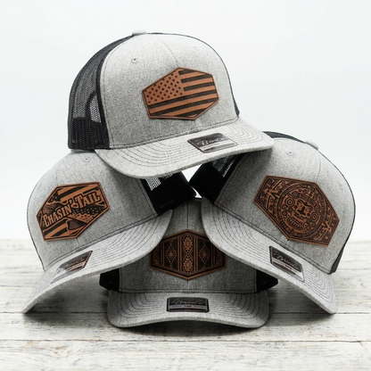 BrimCo 100 Series Classic Hat – Leatherette Patch Edition