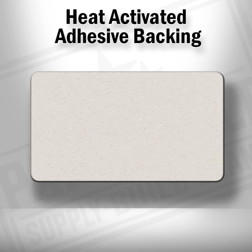 Heat-activated adhesive backing shown on Homeland Security Flag patch