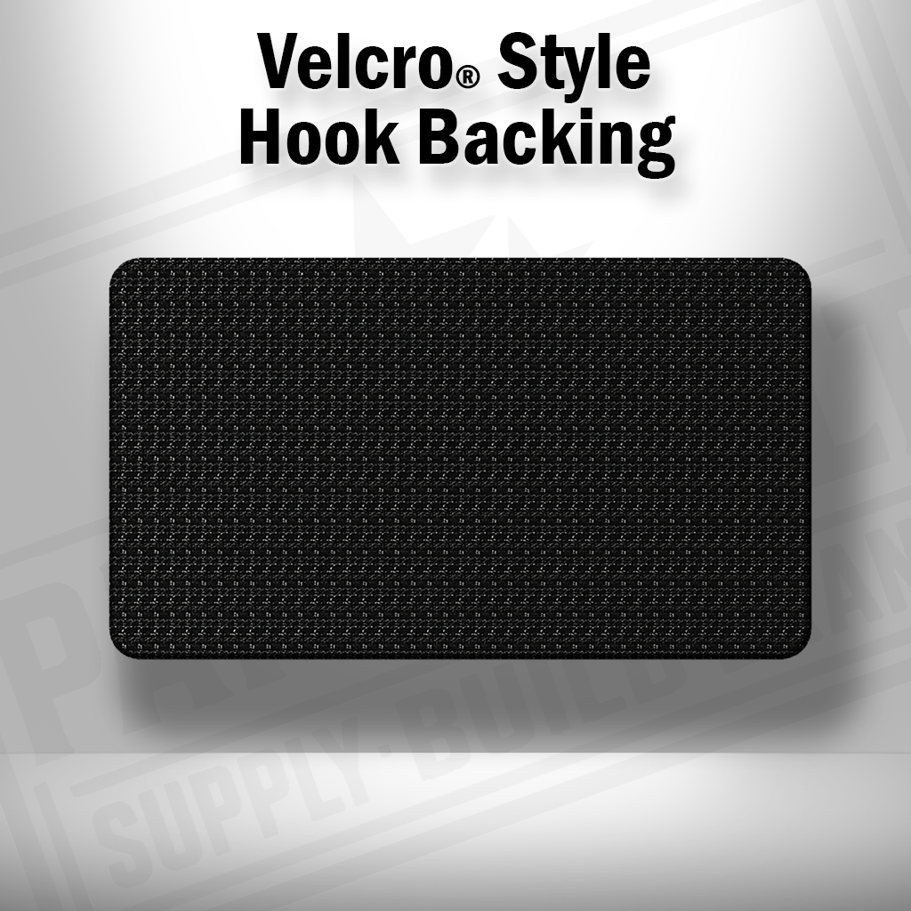 Hook backing shown on Homeland Security Flag patch