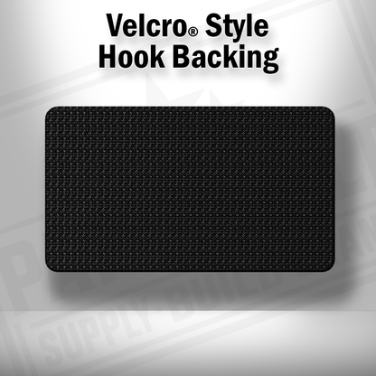 Hook backing shown on Homeland Security Flag patch