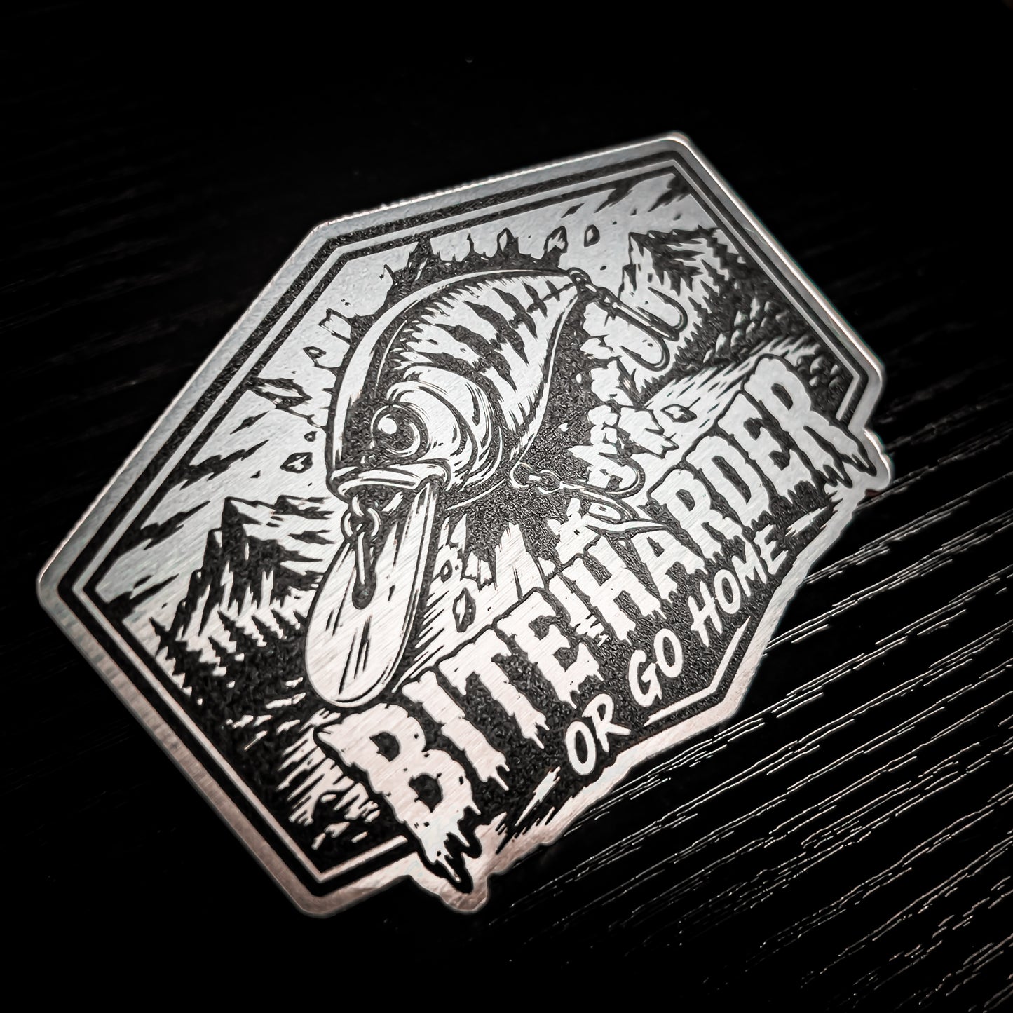 Bite Harder or Go Home acrylic patch product photo