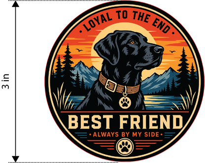 Labrador Best Friend patch mockup product image