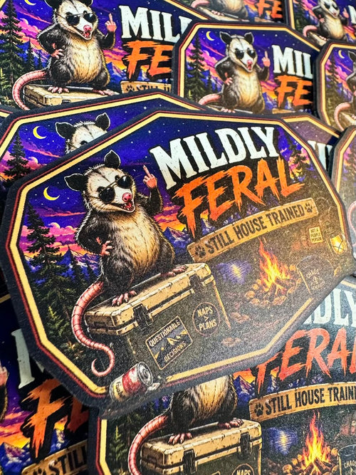 Mildly Feral – Leatherette Morale Patch