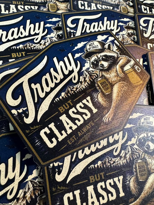 Trashy But Classy – Leatherette Morale Patch