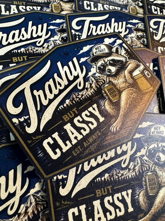 Trashy But Classy – Leatherette Morale Patch