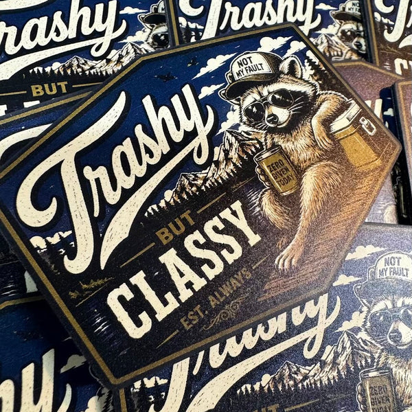 Trashy But Classy – Leatherette Morale Patch