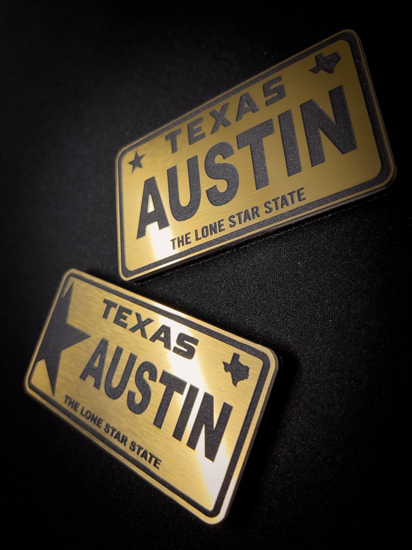 Custom Texas Plate Patch – Personalized Acrylic Name Patch (2 Styles)