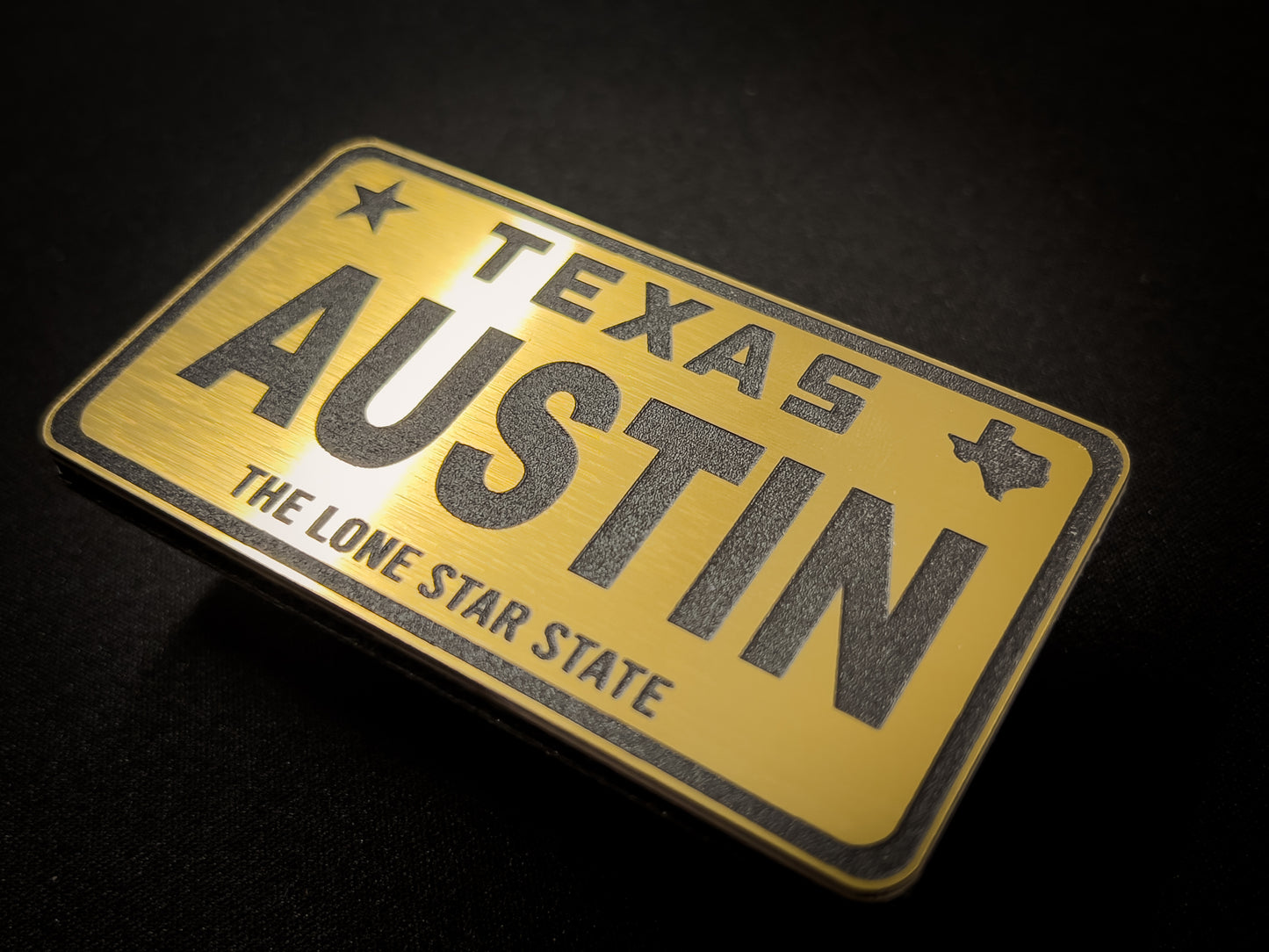 Custom Texas Plate Patch – Personalized Acrylic Name Patch (2 Styles)