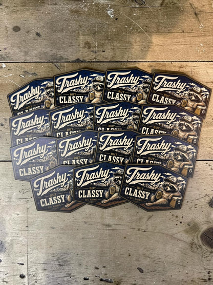 Trashy But Classy morale patch lifestyle photo