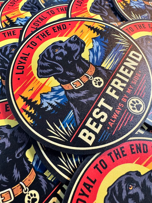 Labrador Best Friend – Leatherette Morale Patch