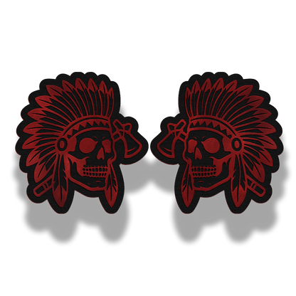 Indian Skull Chief Patch – Leatherette Morale Patch