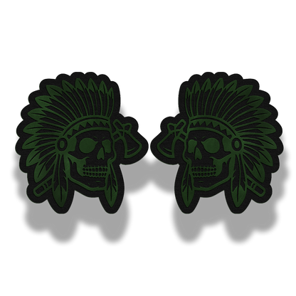 Indian Skull Chief Patch – Leatherette Morale Patch