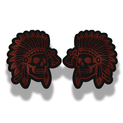 Indian Skull Chief Patch – Leatherette Morale Patch