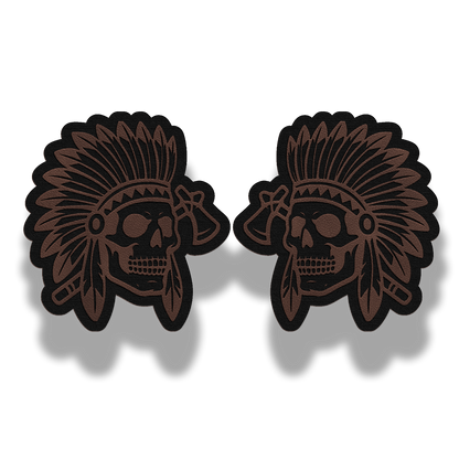 Indian Skull Chief Patch – Leatherette Morale Patch
