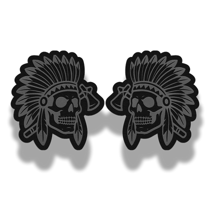 Indian Skull Chief Patch – Leatherette Morale Patch