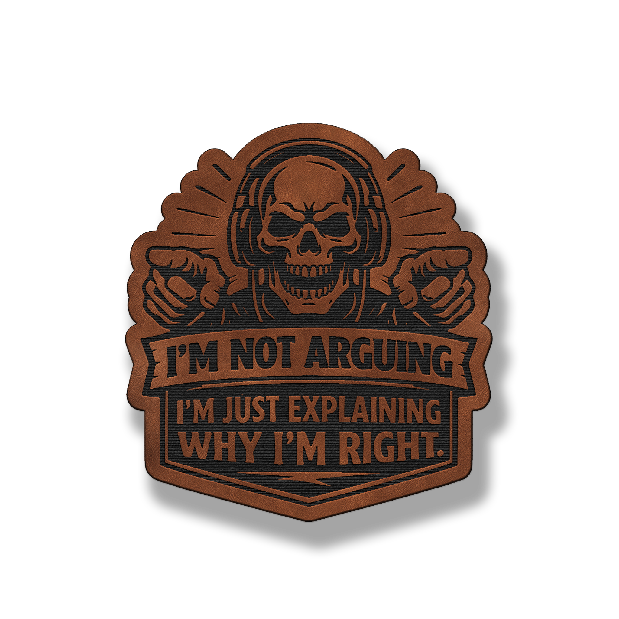 I’m Not Arguing Patch – Funny Skull Tactical Morale Patch 3