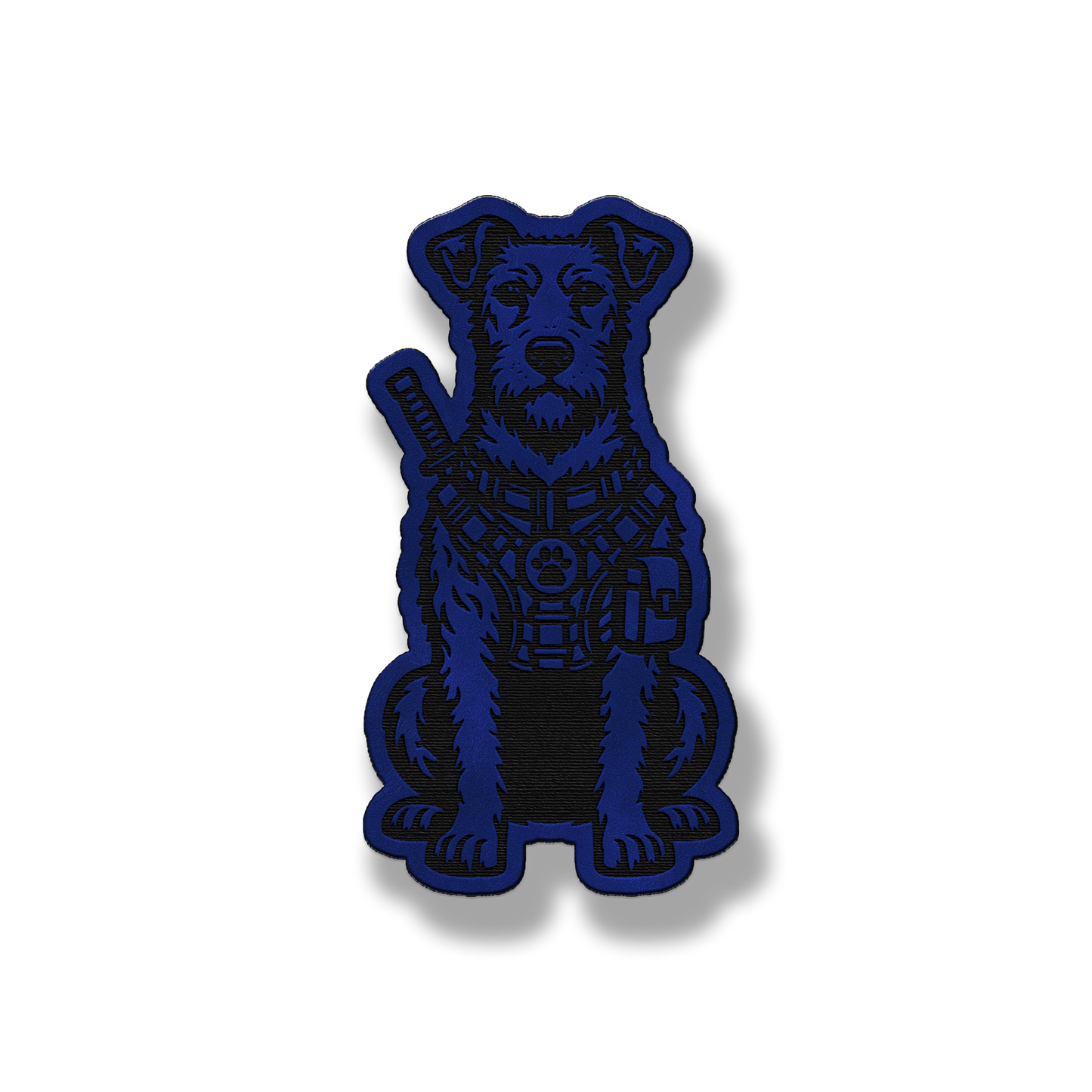 Tactical Irish Terrier Dog – Leatherette Morale Patch