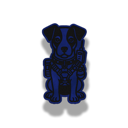 Tactical Jack Russell Dog Patch – Leatherette Morale Patch