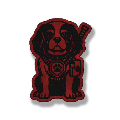 Tactical King Charles Patch – Leatherette Morale Patch