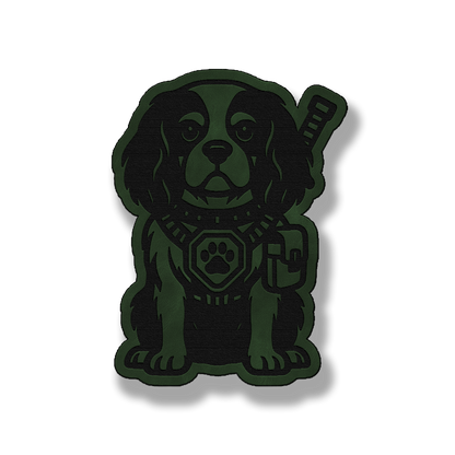 Tactical King Charles Patch – Leatherette Morale Patch