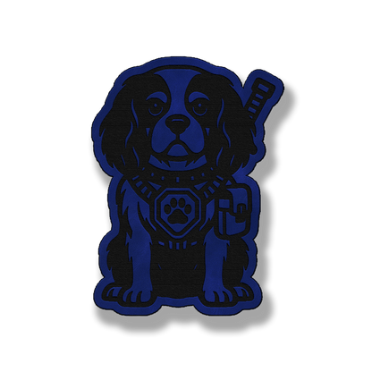 Tactical King Charles Patch – Leatherette Morale Patch
