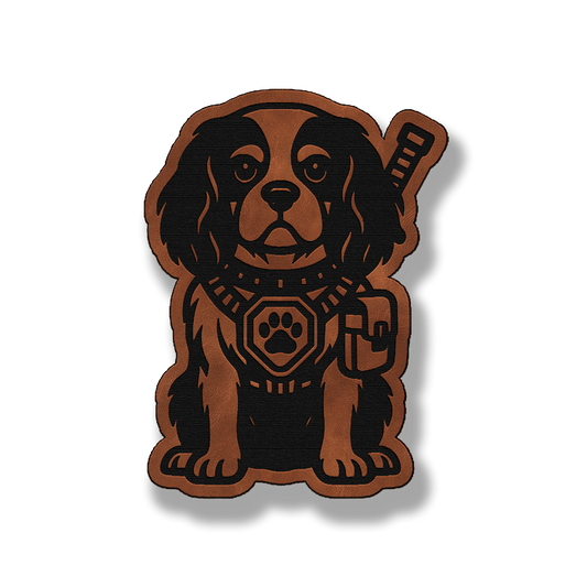 Tactical King Charles Patch – Leatherette Morale Patch