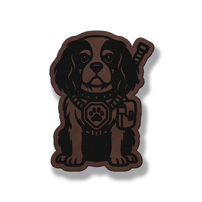Tactical King Charles Patch – Leatherette Morale Patch