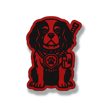 Tactical King Charles Patch – Leatherette Morale Patch