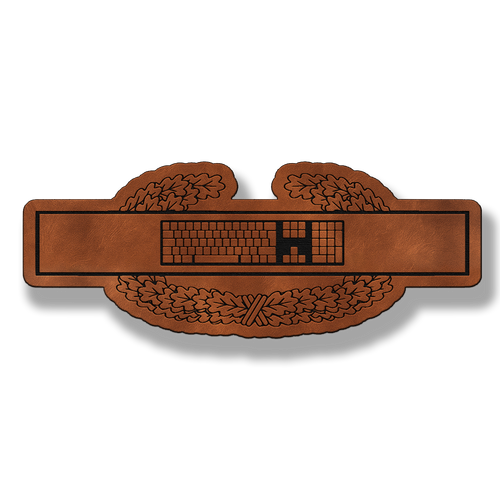 Keyboard Warrior Badge Patch – Leatherette Morale Patch