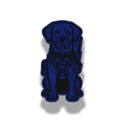 Tactical Labrador Dog Patch – Leatherette Morale Patch