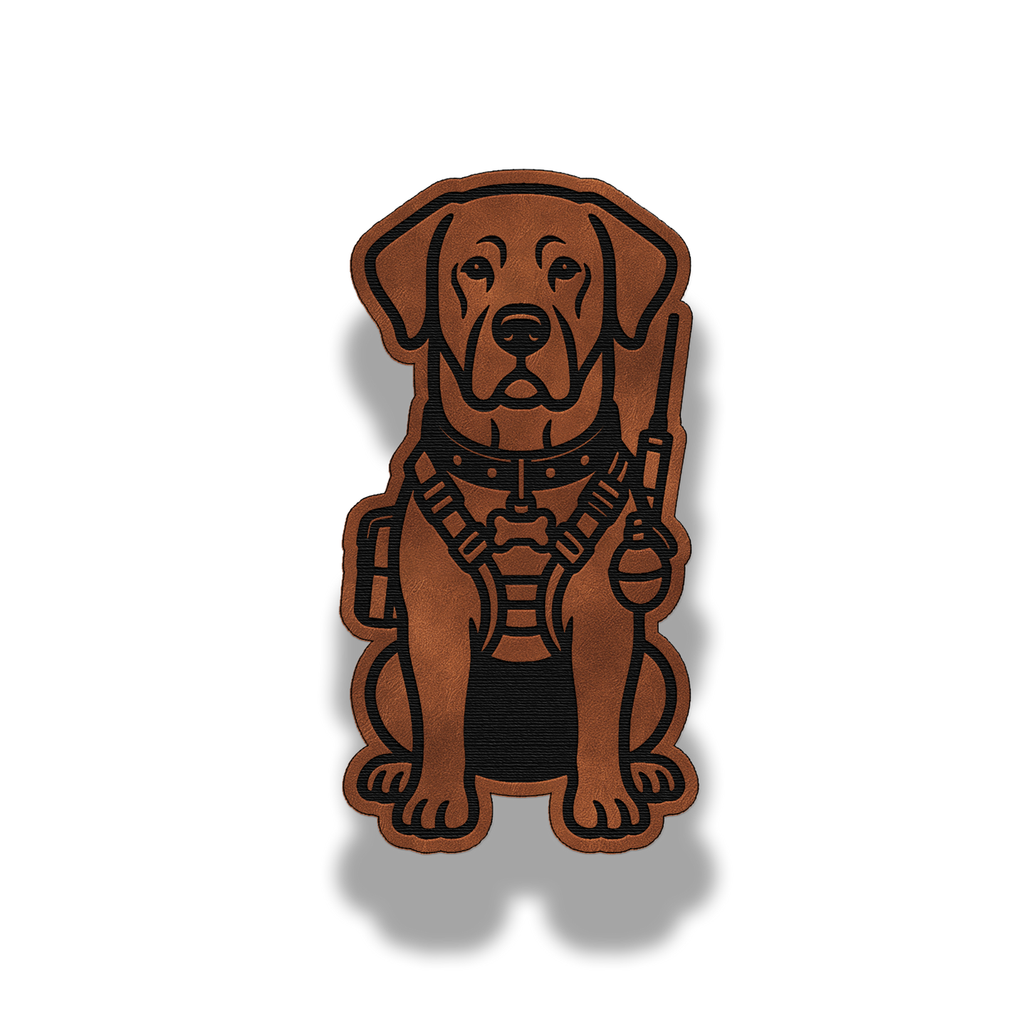 Tactical Labrador Dog Patch – Leatherette Morale Patch