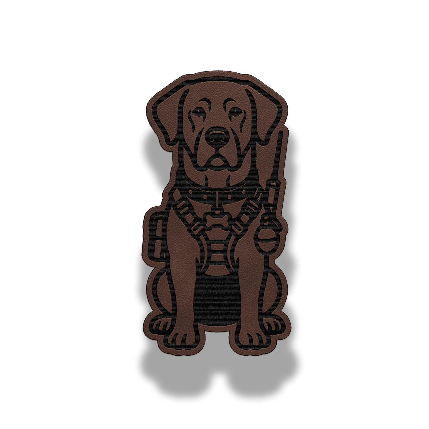 Tactical Labrador Dog Patch – Leatherette Morale Patch