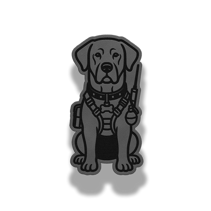 Tactical Labrador Dog Patch – Leatherette Morale Patch