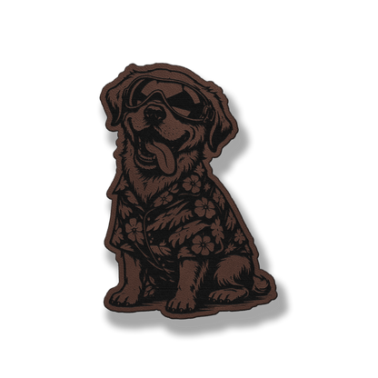 Beach Dog Labrador Patch – Leatherette Morale Patch