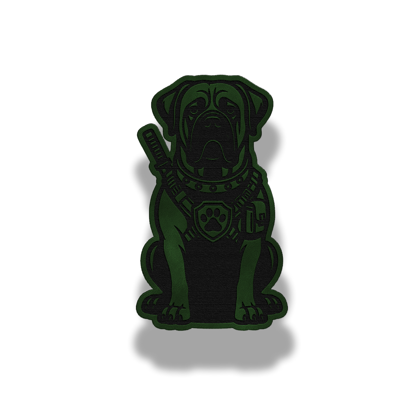 Tactical Bullmastiff Dog Patch – Leatherette Morale Patch
