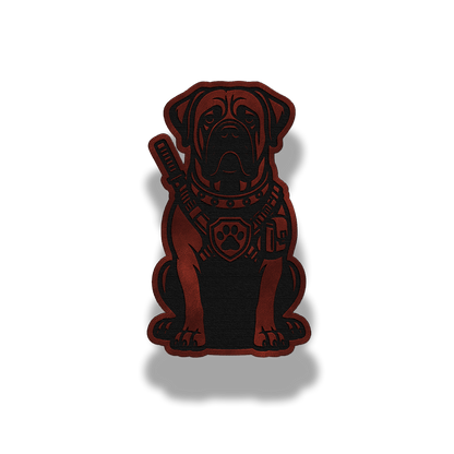 Tactical Bullmastiff Dog Patch – Leatherette Morale Patch