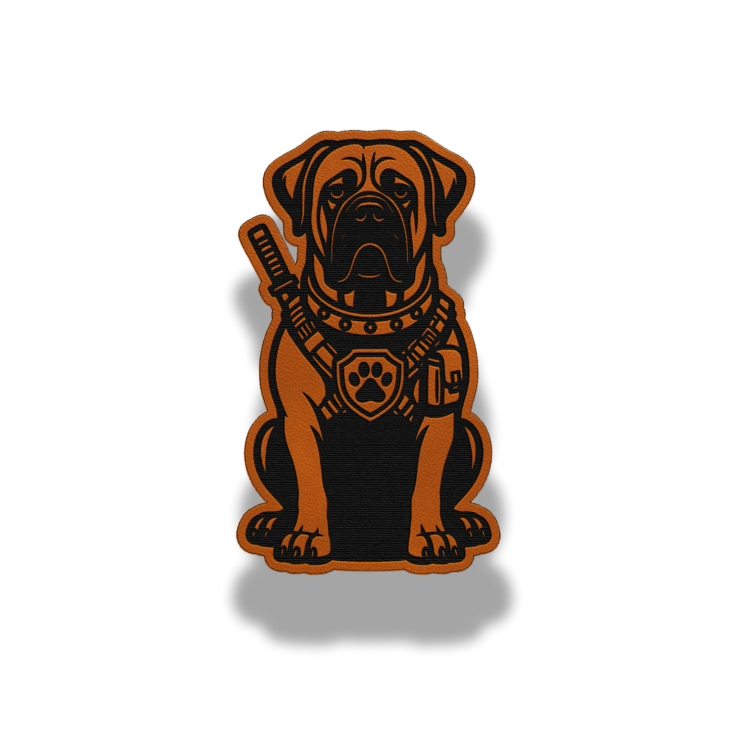 Tactical Bullmastiff Dog Patch – Leatherette Morale Patch