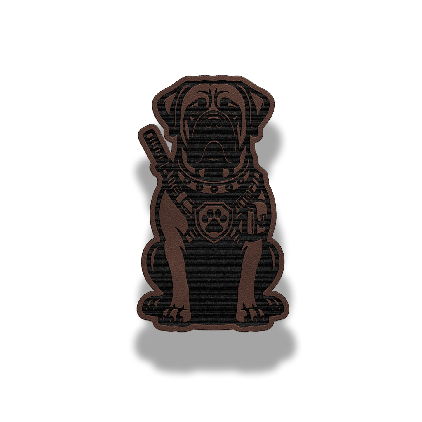 Tactical Bullmastiff Dog Patch – Leatherette Morale Patch