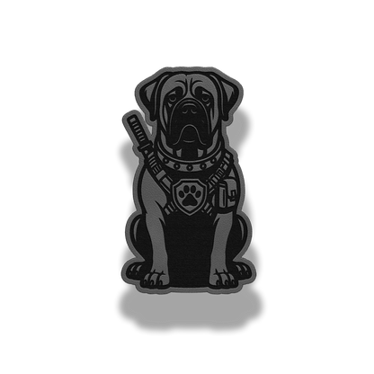 Tactical Bullmastiff Dog Patch – Leatherette Morale Patch