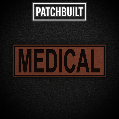 8" MEDICAL Leatherette Patch