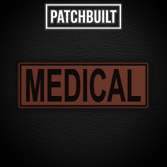 8" MEDICAL Leatherette Patch