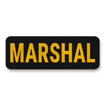 MARSHAL Vest Placard 8.5"x3" – Leatherette Morale Patch