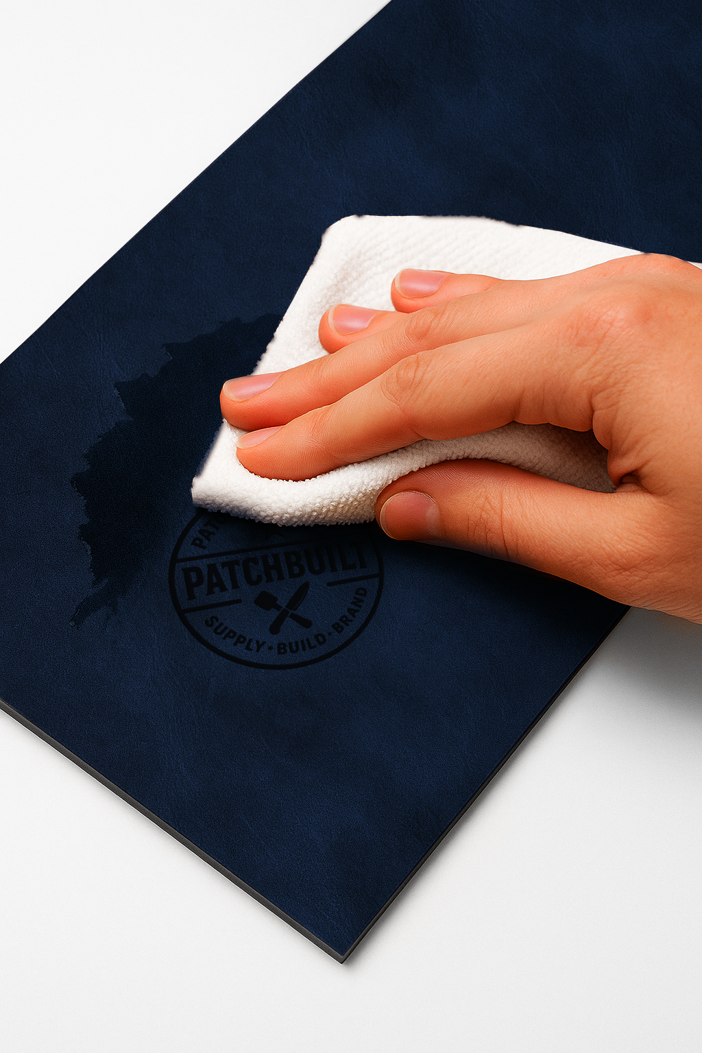 5-Pack Midnight Saddle Blue Leatherette Sheets – Premier Series (12"x24") – Heat-Activated Adhesive