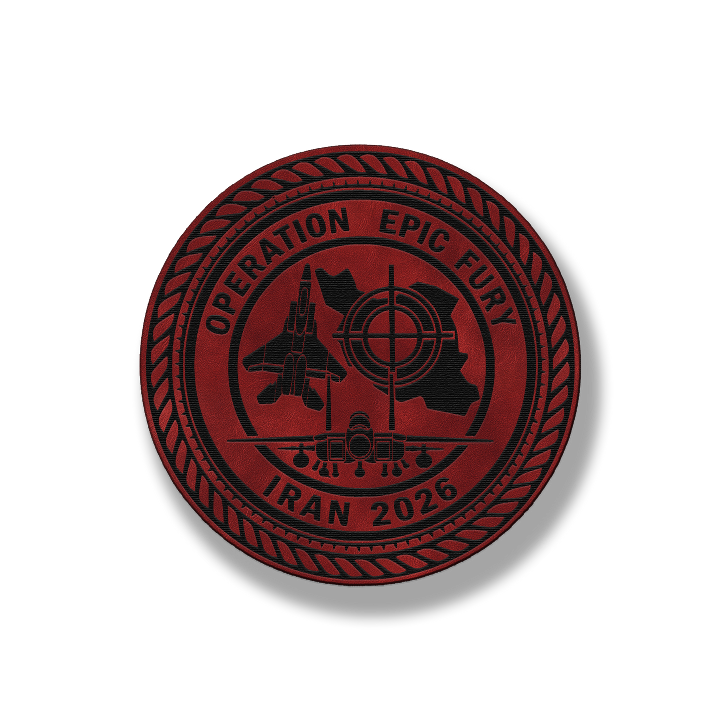 Operation Epic Fury – Commemorative Emblem Leatherette Morale Patch