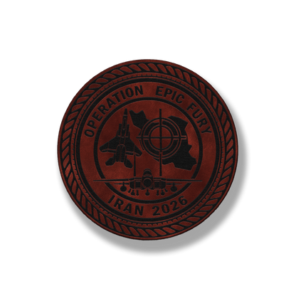 Operation Epic Fury – Commemorative Emblem Leatherette Morale Patch