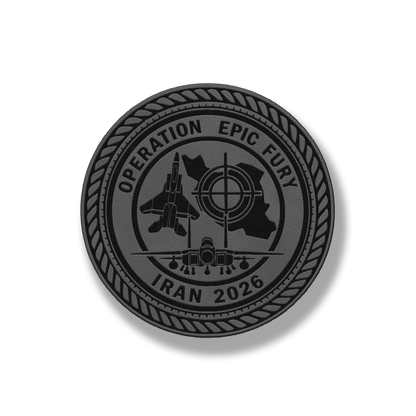 Operation Epic Fury – Commemorative Emblem Leatherette Morale Patch