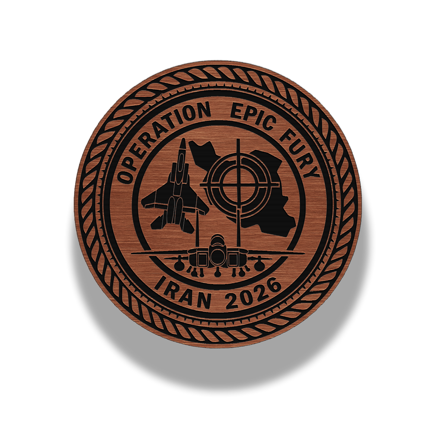 Operation Epic Fury – Commemorative Emblem Brushed Acrylic Morale Patch