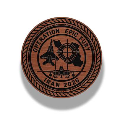Operation Epic Fury – Commemorative Emblem Brushed Acrylic Morale Patch