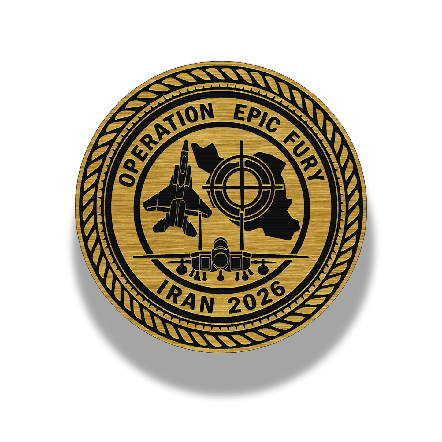 Operation Epic Fury – Commemorative Emblem Brushed Acrylic Morale Patch
